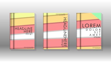 Kapak kitabı kavramı soyut geometrik arka plan renk ve şekillerin bir kombinasyonu ile