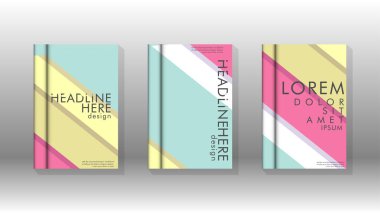 Kapak kitabı kavramı soyut geometrik arka plan renk ve şekillerin bir kombinasyonu ile