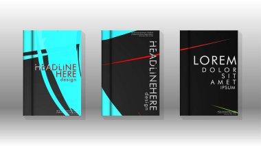 Kitap Kapağı renkli geometrik arka planlar.