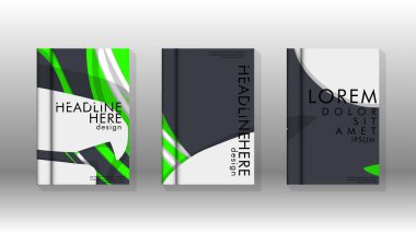 Arka kapak sıvı elemanları ile. Tasarım kavramı kitap. Fütüristik iş düzeni. Dijital poster şablonu. Tasarlamak vektör - eps10