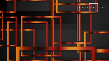 Vektör Modern Soyut Kareler Arka Planlar . siyah ve metal renk degradesi ile. eps 10 şablonu