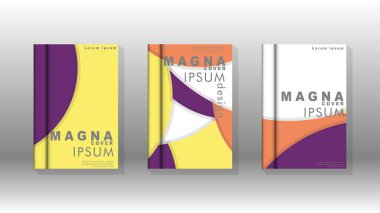 Kurumsal iş yıllık rapor kitap kapağı broşür el ilanı posteri için soyut düşük daire şekil arka plan. Eps10 vektör şablonu