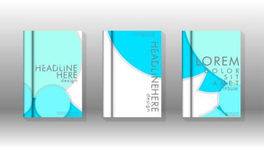 Kurumsal iş yıllık rapor kitap kapağı broşür el ilanı posteri için soyut düşük daire şekil arka plan. Eps10 vektör şablonu