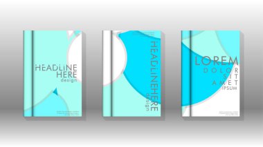 Kurumsal iş yıllık rapor kitap kapağı broşür el ilanı posteri için soyut düşük daire şekil arka plan. Eps10 vektör şablonu