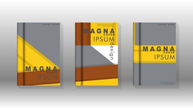 Kapak kitabı kavramı soyut geometrik arka plan renk ve şekillerin bir kombinasyonu ile