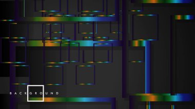 Modern Soyut Vektör Kutusu Arka Plan. renkli degrade şeritler ile. eps 10 şablonu