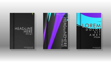 Kitap Kapağı renkli geometrik arka planlar.