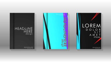 Kitap Kapağı renkli geometrik arka planlar.