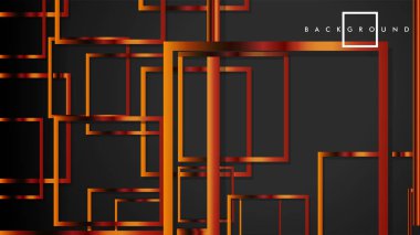 Vektör Modern Soyut Kareler Arka Planlar . siyah ve metal renk degradesi ile. eps 10 şablonu