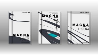 Arka kapak sıvı elemanları ile. Tasarım kavramı kitap. Fütüristik iş düzeni. Dijital poster şablonu. Tasarlamak vektör - eps10