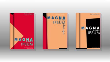 Soyut kitap kapağı düzeninin arka planı. Broşürler, dergiler, vektör şablonları vb. için. Modern tasarımlar Eps 10'da geometrik desenler oluşturur