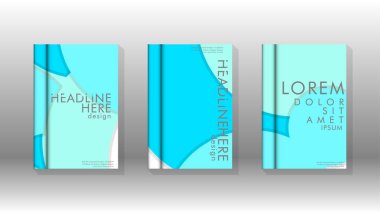 Kurumsal iş yıllık rapor kitap kapağı broşür el ilanı posteri için soyut düşük daire şekil arka plan. Eps10 vektör şablonu