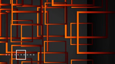 Vektör Modern Soyut Kareler Arka Planlar . siyah kırmızı turuncu degrade ile. eps 10 şablonu