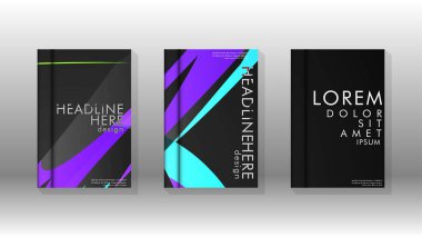 Kitap Kapağı renkli geometrik arka planlar.