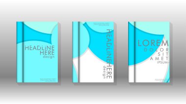 Kurumsal iş yıllık rapor kitap kapağı broşür el ilanı posteri için soyut düşük daire şekil arka plan. Eps10 vektör şablonu