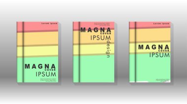 Kapak kitabı kavramı soyut geometrik arka plan renk ve şekillerin bir kombinasyonu ile