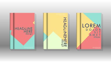 Soyut kitap kapağı düzeninin arka planı. Broşürler, dergiler, vektör şablonları vb. için. Modern tasarımlar Eps 10'da geometrik desenler oluşturur