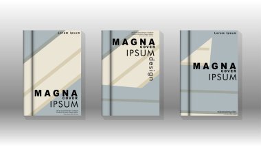 Kitap kapağı kavramı renk ve şekillerin bir kombinasyonu ile soyut geometrik arka plan. vektör tasarımı