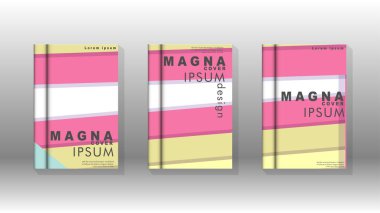 Kapak kitabı kavramı soyut geometrik arka plan renk ve şekillerin bir kombinasyonu ile