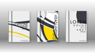 Arka kapak sıvı elemanları ile. Tasarım kavramı kitap. Fütüristik iş düzeni. Dijital poster şablonu. Tasarlamak vektör - eps10