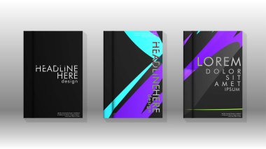 Kitap Kapağı renkli geometrik arka planlar.