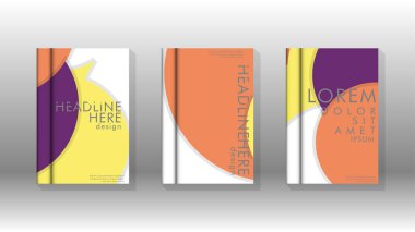 Posterler, kapaklar, broşürler, şirket yıllık iş, vb için soyut daire şekil arka planlar.