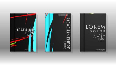 Kitap Kapağı renkli geometrik arka planlar.