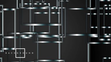 Modern Soyut Vektör Kutusu Arka Plan. beyaz degrade şeritler ile. eps 10 şablonu