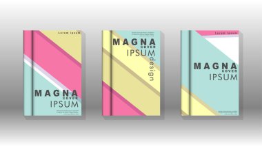 Kapak kitabı kavramı soyut geometrik arka plan renk ve şekillerin bir kombinasyonu ile