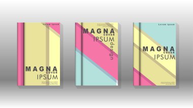 Kapak kitabı kavramı soyut geometrik arka plan renk ve şekillerin bir kombinasyonu ile