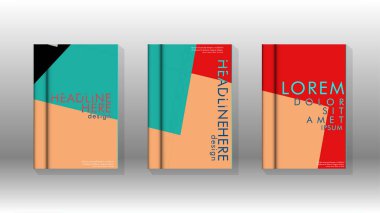 Soyut kitap kapağı düzeninin arka planı. Broşürler, dergiler, vektör şablonları vb. için. Modern tasarımlar Eps 10'da geometrik desenler oluşturur