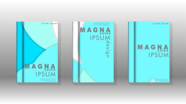 Kurumsal iş yıllık rapor kitap kapağı broşür el ilanı posteri için soyut düşük daire şekil arka plan. Eps10 vektör şablonu