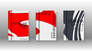 Arka kapak sıvı elemanları ile. Tasarım kavramı kitap. Fütüristik iş düzeni. Dijital poster şablonu. Tasarlamak vektör - eps10