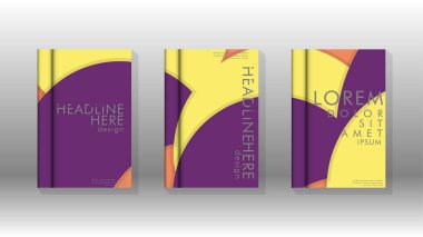 Kurumsal iş yıllık rapor kitap kapağı broşür el ilanı posteri için soyut düşük daire şekil arka plan. Eps10 vektör şablonu