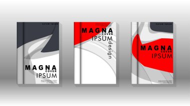 Arka kapak sıvı elemanları ile. Tasarım kavramı kitap. Fütüristik iş düzeni. Dijital poster şablonu. Tasarlamak vektör - eps10