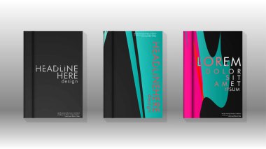 Geometrik tasarım arka planlı kapak kitabı