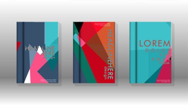 Soyut kitap kapağı düzeninin arka planı. Broşürler, dergiler, vektör şablonları vb. için. Modern tasarımlar Eps 10'da geometrik desenler oluşturur
