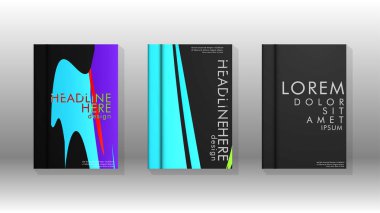 Kitap Kapağı renkli geometrik arka planlar.