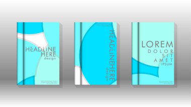 Kurumsal iş yıllık rapor kitap kapağı broşür el ilanı posteri için soyut düşük daire şekil arka plan. Eps10 vektör şablonu