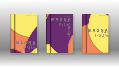 Kurumsal iş yıllık rapor kitap kapağı broşür el ilanı posteri için soyut düşük daire şekil arka plan. Eps10 vektör şablonu