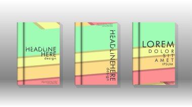 Kapak kitabı kavramı soyut geometrik arka plan renk ve şekillerin bir kombinasyonu ile