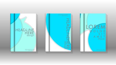 Kurumsal iş yıllık rapor kitap kapağı broşür el ilanı posteri için soyut düşük daire şekil arka plan. Eps10 vektör şablonu