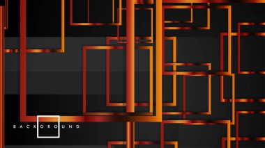 Vektör Modern Soyut Kareler Arka Planlar . siyah ve metal renk degradesi ile. eps 10 şablonu