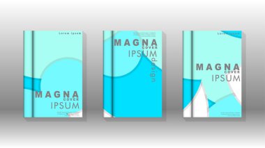 Kurumsal iş yıllık rapor kitap kapağı broşür el ilanı posteri için soyut düşük daire şekil arka plan. Eps10 vektör şablonu