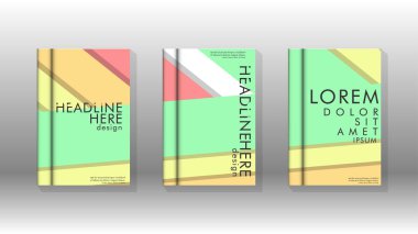 Kapak kitabı kavramı soyut geometrik arka plan renk ve şekillerin bir kombinasyonu ile