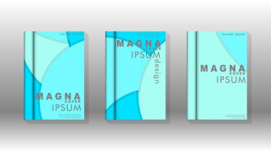 Kurumsal iş yıllık rapor kitap kapağı broşür el ilanı posteri için soyut düşük daire şekil arka plan. Eps10 vektör şablonu