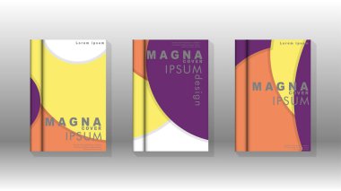 Kurumsal iş yıllık rapor kitap kapağı broşür el ilanı posteri için soyut düşük daire şekil arka plan. Eps10 vektör şablonu