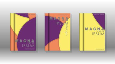 Minimal vektör tasarımı kapsar. Yuvarlak şekiller kompozisyon. Eps10 vektör şablonu