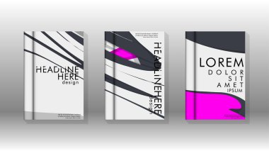 Arka kapak sıvı elemanları ile. Tasarım kavramı kitap. Fütüristik iş düzeni. Dijital poster şablonu. Tasarlamak vektör - eps10