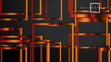 Vektör Modern Soyut Kareler Arka Planlar . siyah ve metal renk degradesi ile. eps 10 şablonu